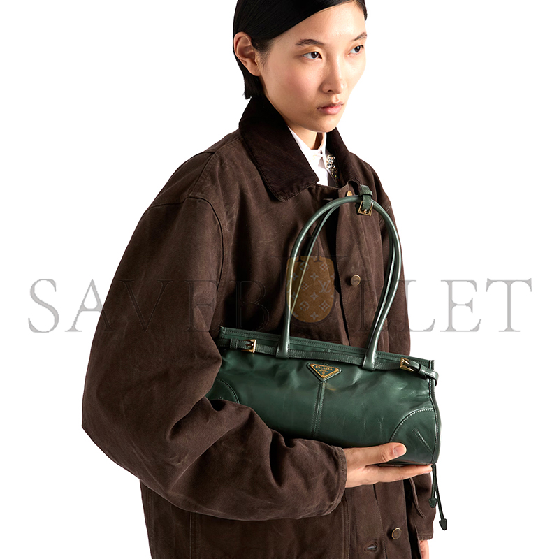 PRADA BONNIE MEDIUM LEATHER HANDBAG 1BA426 (32*15.5*12cm)